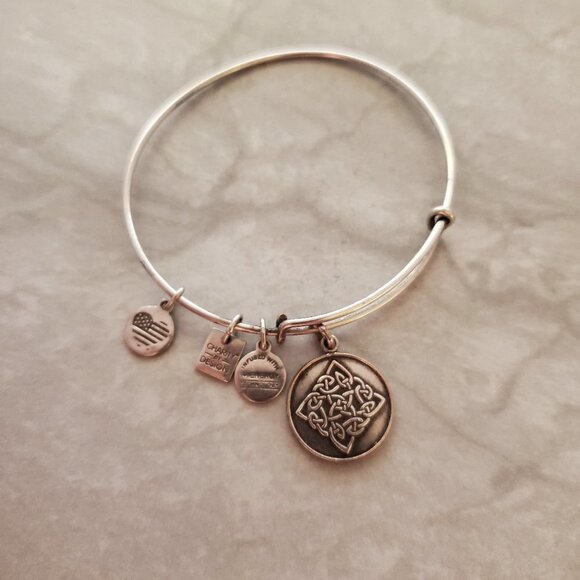 ✨ Alex and Ani Silver Adjustable Bangle Bracelet ✨ - Picture 1 of 4